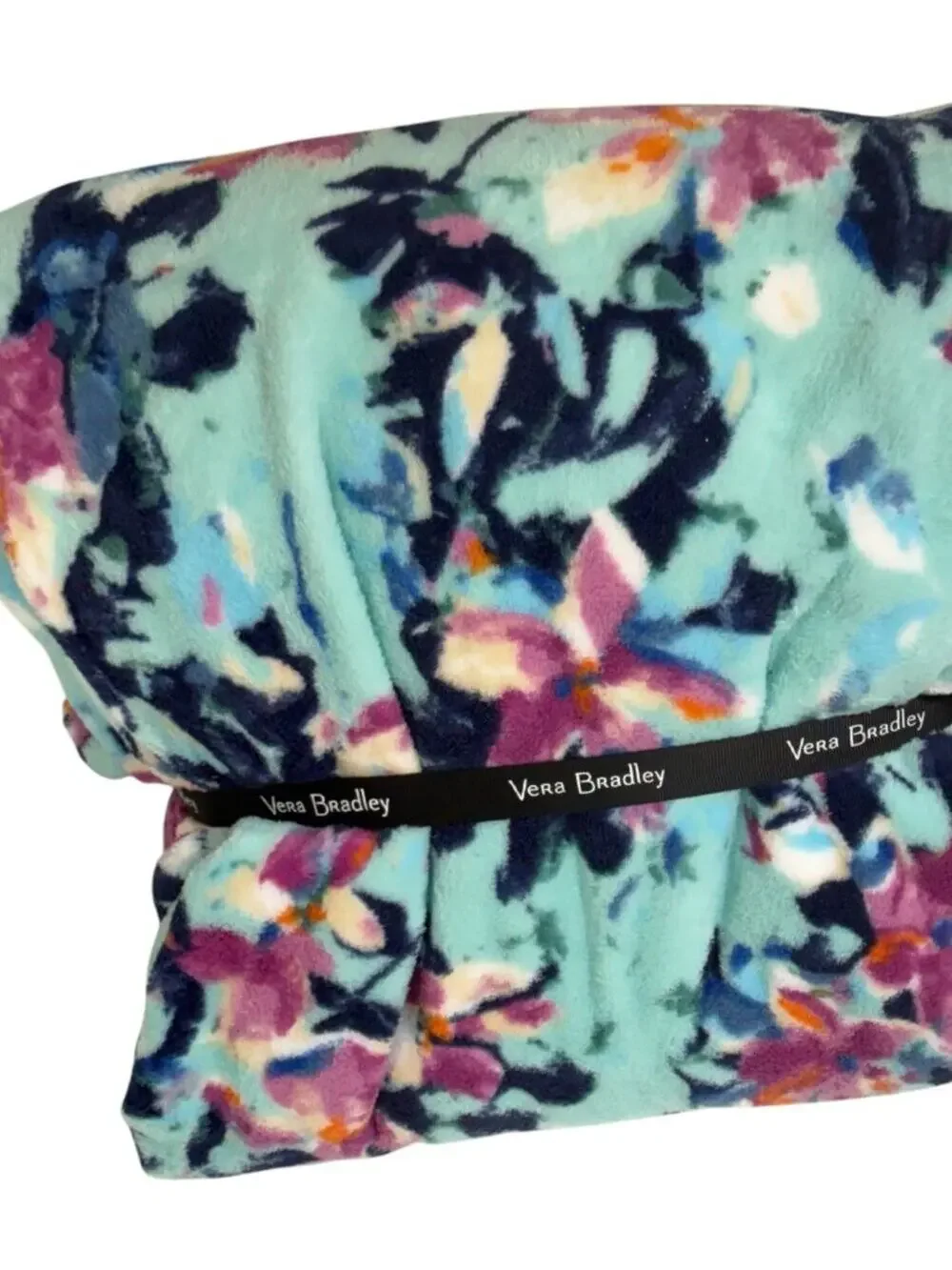 VERA BRADLEY Floating Blossoms Plush Blanket NEW